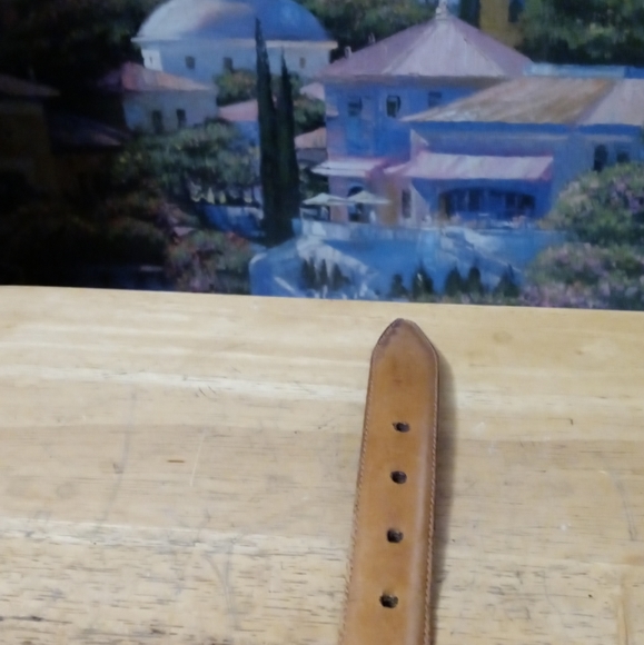 ๐บ๐ธCole Haan Handcrafted In Maine U.S.A. Size W.36,Vintage Tan Leather Belt. ๐ - Picture 7 of 9